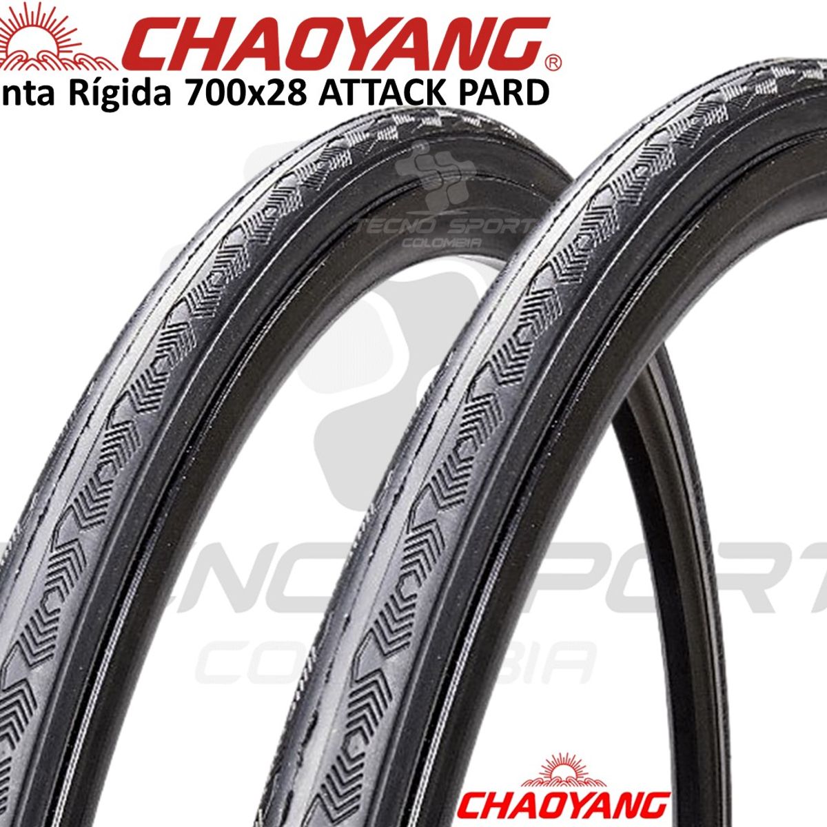 CHAOYANG - Llanta Bicicleta Rin 700x28 Chaoyang Mtb X 2 Unidades