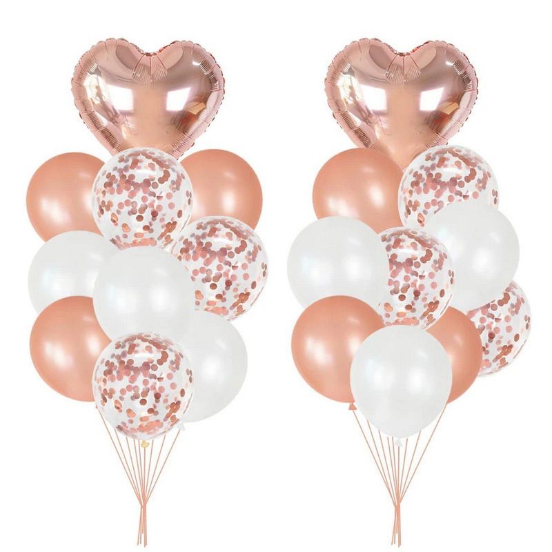 DAYOSHOP - Kit Set Globo Feliz Cumpleaños Amor Love San Valentin Rosa