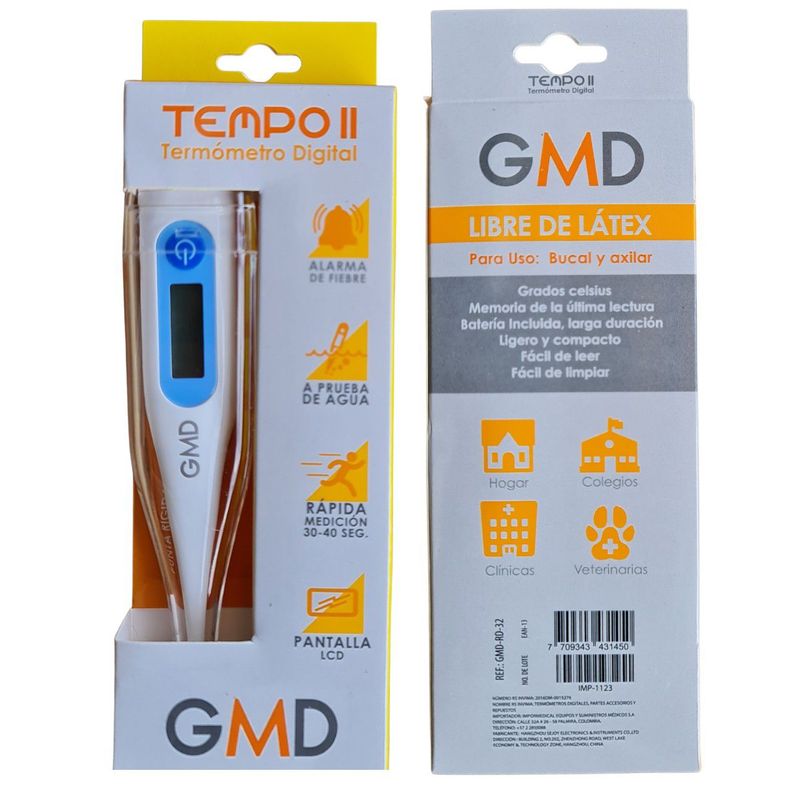 GMD - TERMOMETRO DIGITAL RIGIDO GMD TEMPO II