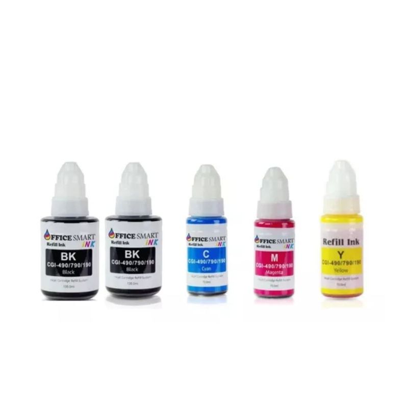 GENERICO - 5 Tintas Gi-190 Imp G1100, G1110, G2100, G2110, G2111, G3100