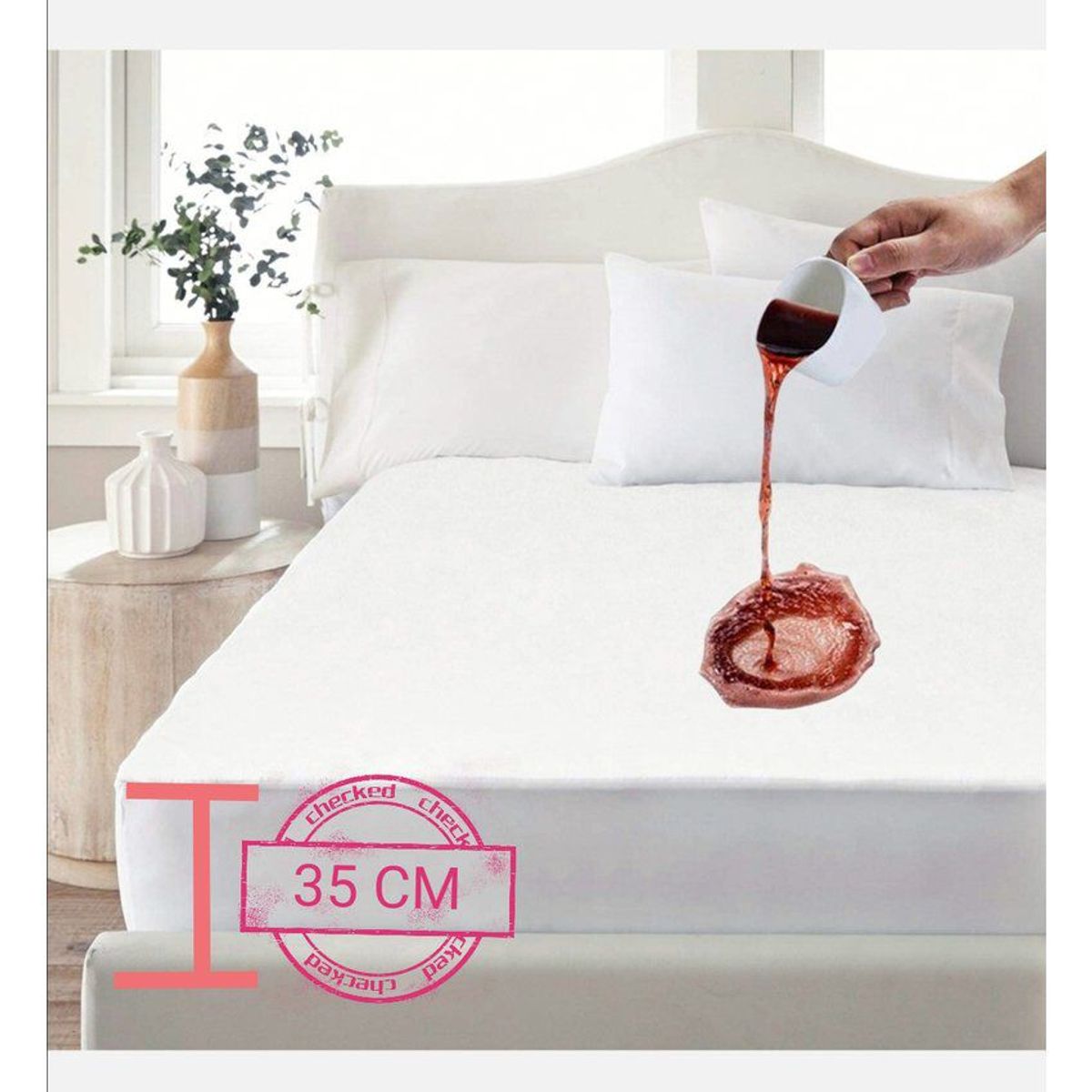 GENERICO - Combo Protector Colchón Impermeable Sencillo 100x190+1 Funda Impermeab