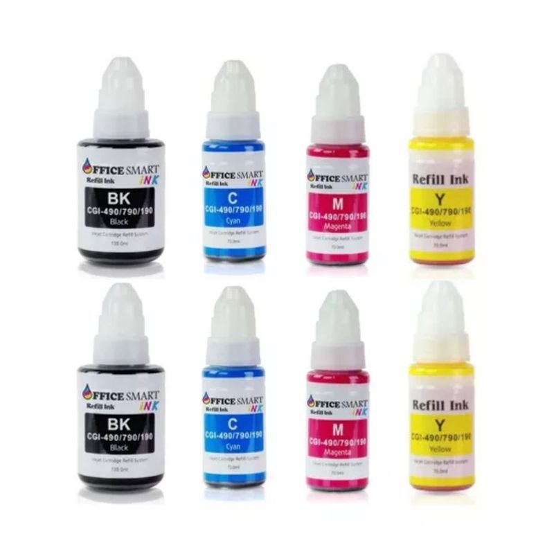 GENERICO - 8 Tintas Gi-190 Genérica Canon G3102 G3110 G3111 G4100g4110