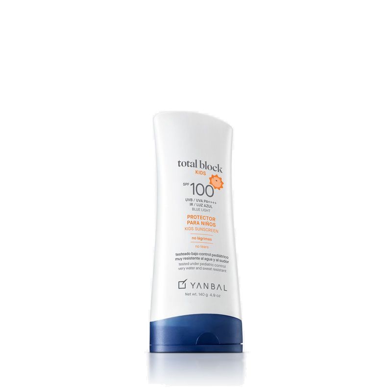 YANBAL - Protector solar niños Total Block Kids SPF100 Yanbal -140 gr