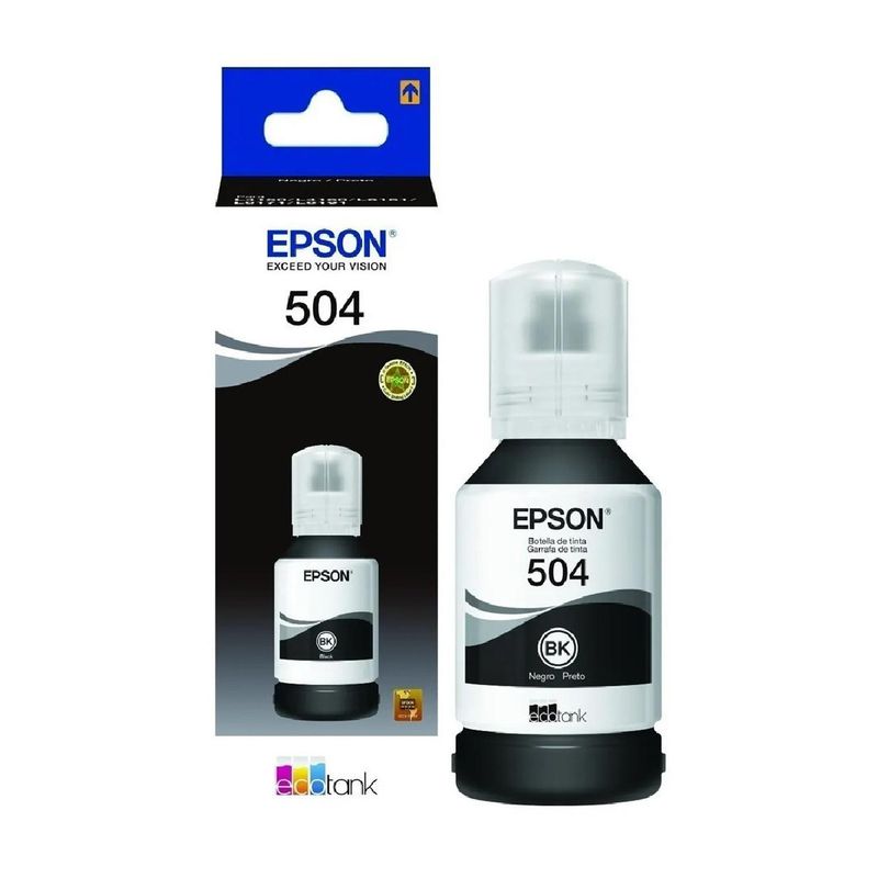 EPSON - Botella De Tinta Epson 504 Negro