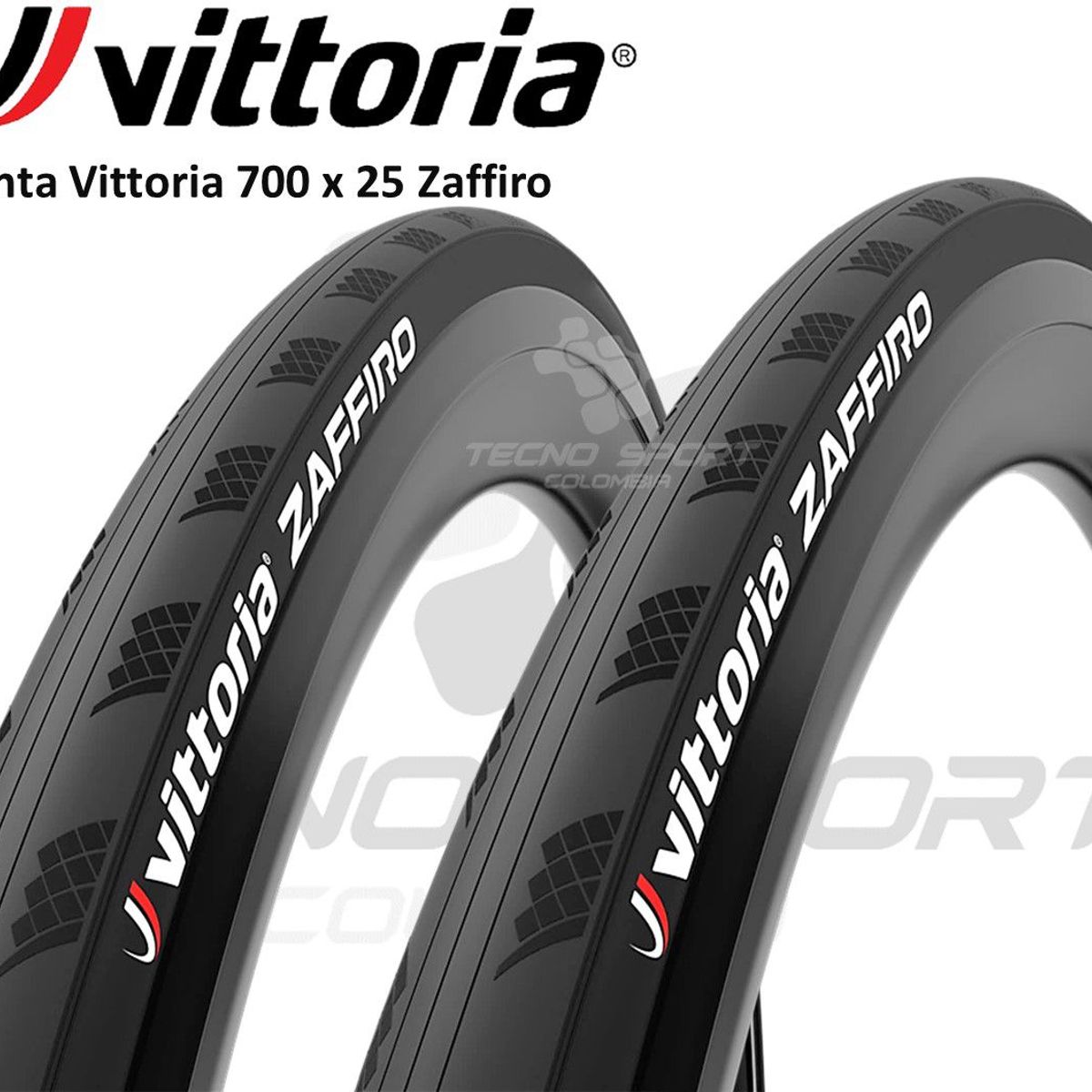 VITTORIA - Llanta Bicicleta Rin 700 X 25 Vittoria Ruta X 2 Unidades