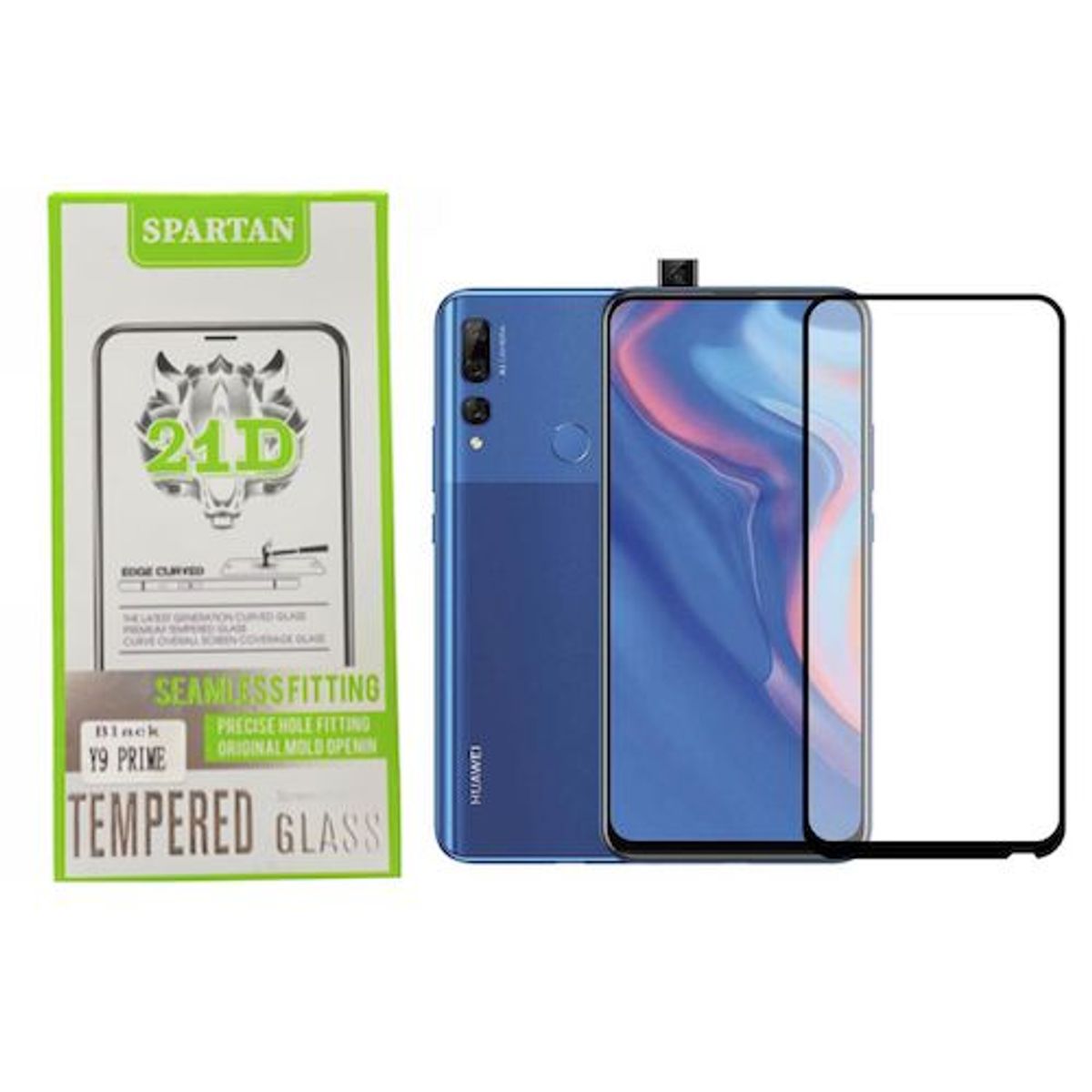 GENERICO - Vidrio Templado Para Celular Huawei Y9 Prime Black