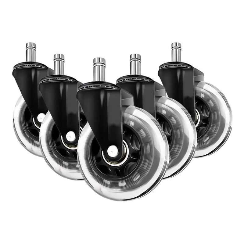 LINKON - Ruedas Para Silla Escritorio Tipo Roller Set 5 Universales-