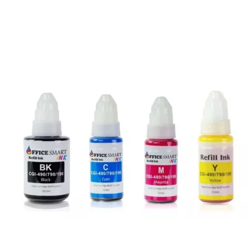 GENERICO - 4 Tintas Gi190 Genéricas Canon G3111 G4100 G4102 G4110 G4111