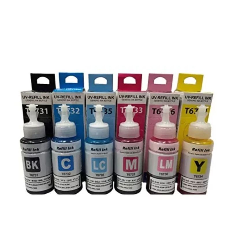 GENERICO - Kit 6 Tintas Genericas Compatible Impre Eps T50 R200 R220