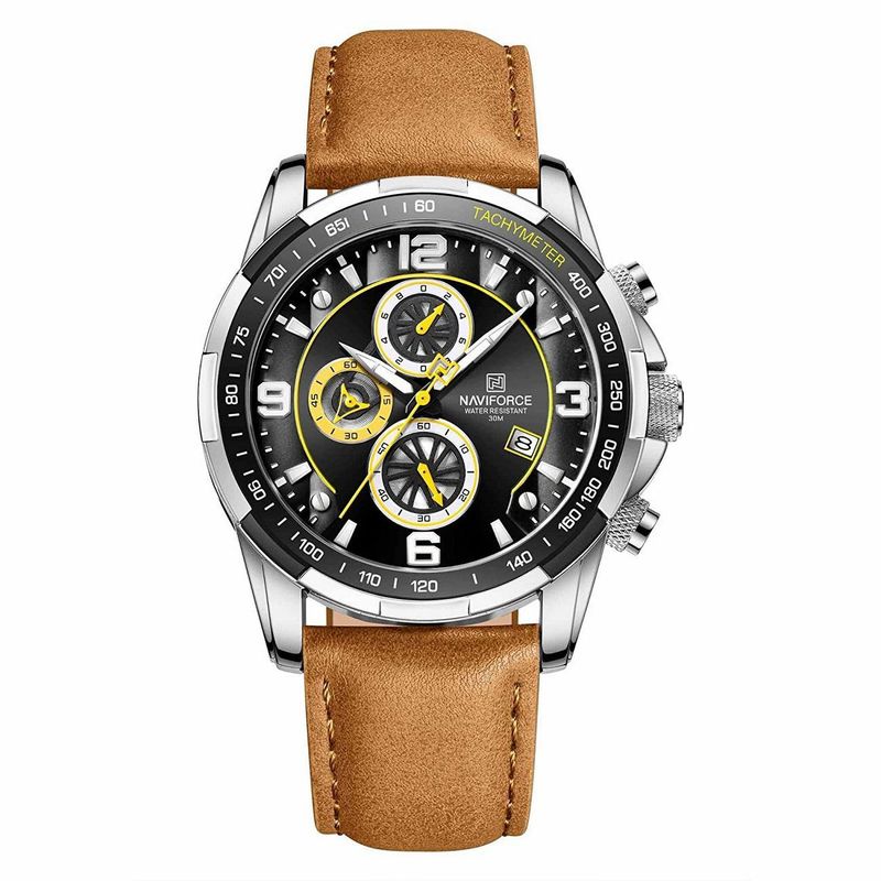 NAVIFORCE - Reloj Naviforce Original Nf 8020 Cuero + Estuche