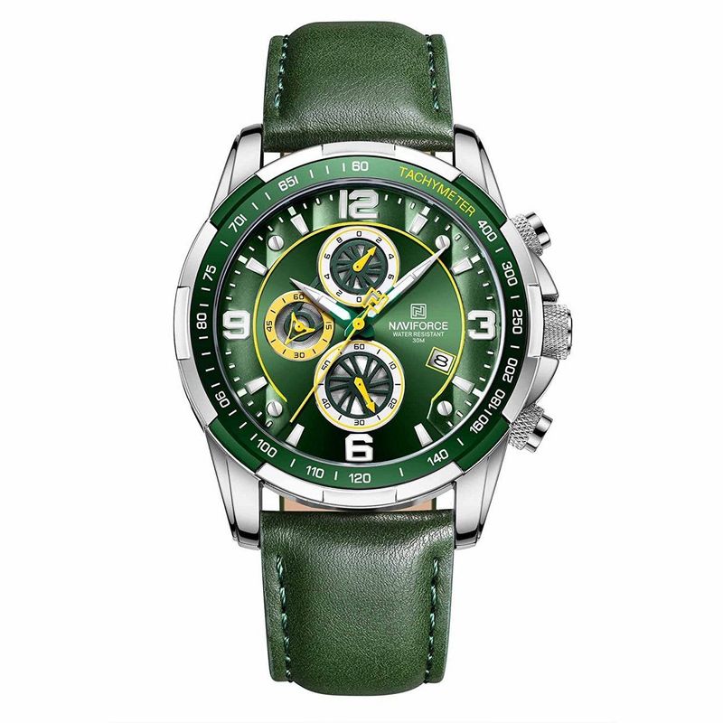 NAVIFORCE - Reloj Naviforce Original Nf 8020 Cuero + Estuche