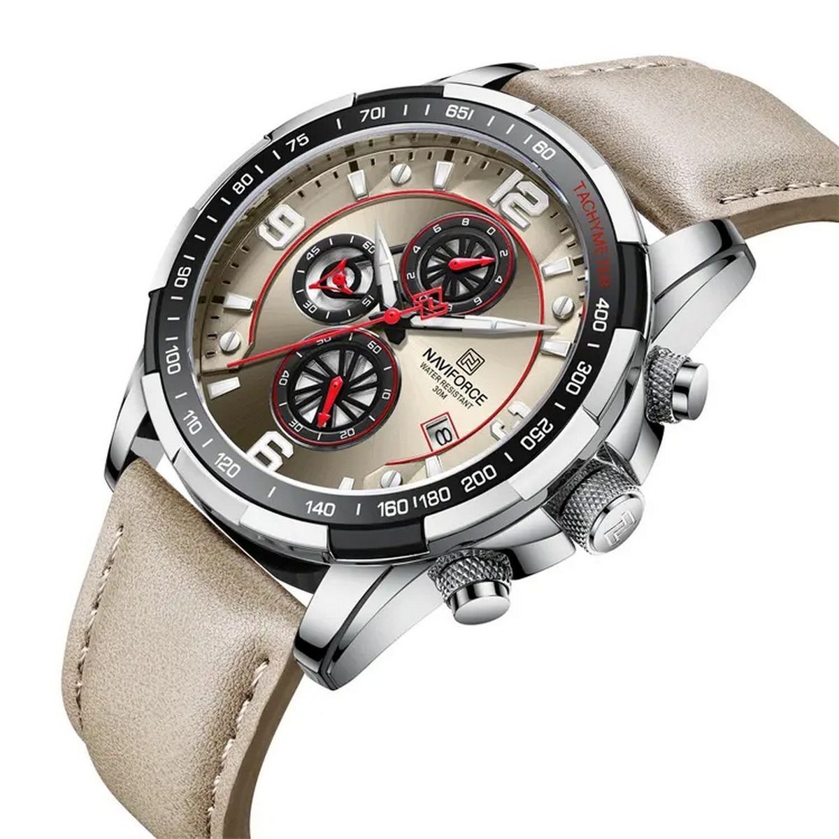 NAVIFORCE - Reloj Naviforce Original Nf 8020 Cuero + Estuche