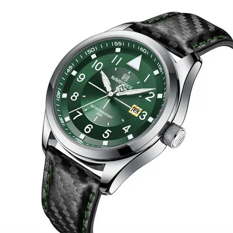 NAVIFORCE - Reloj Naviforce Original Nf 8022 Cuero + Estuche