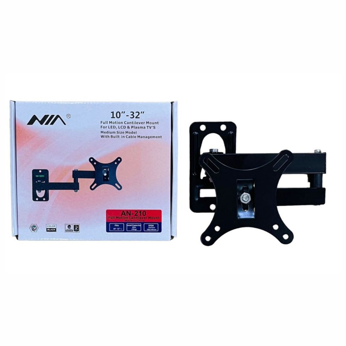 NIA - Soporte Movible Para Monitor Y Tv De 10 A 32 Pulgadas An210