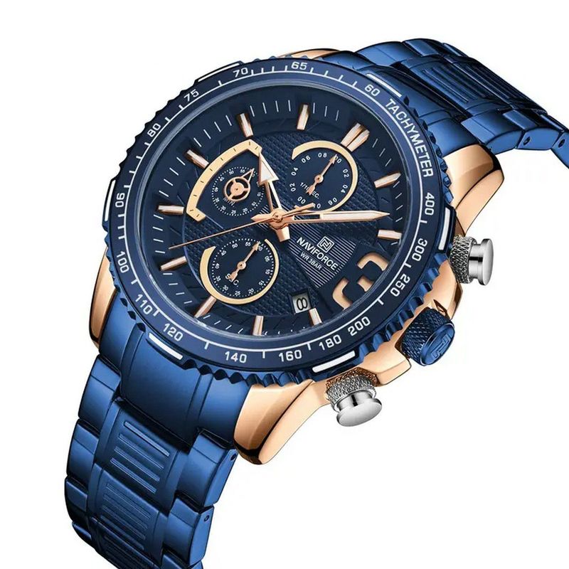 NAVIFORCE - Reloj Naviforce Original Nf 8017 Cronografo + Estuche