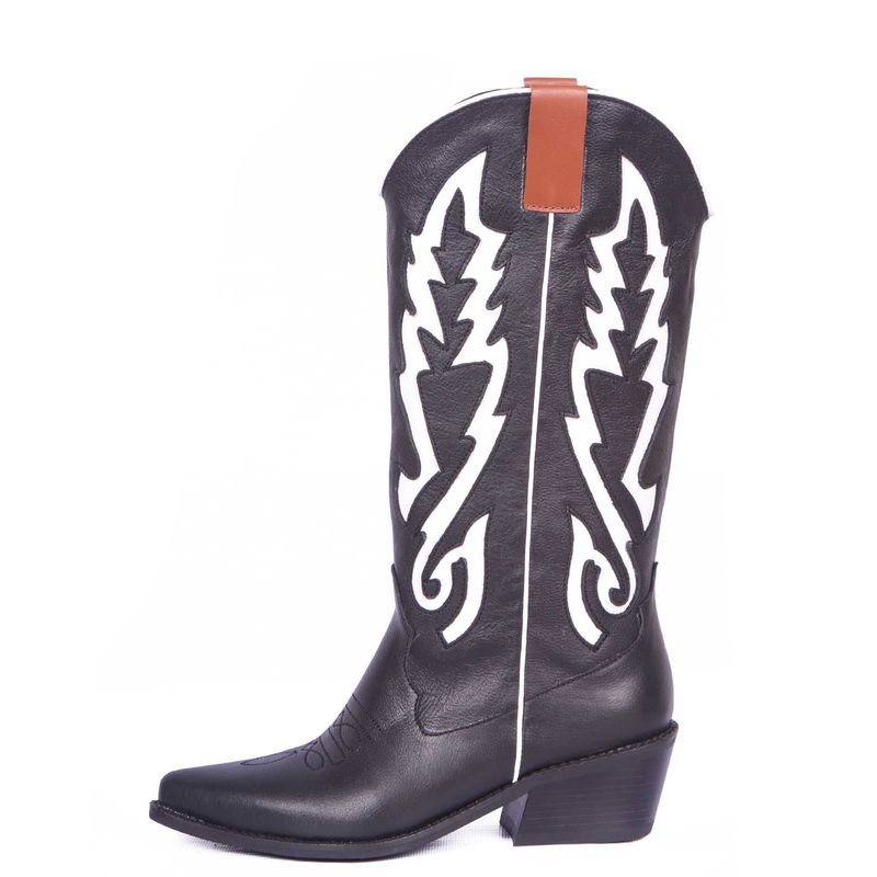 STIVALI - TEXANA NASHVILLE NEGRO Y BLANCO