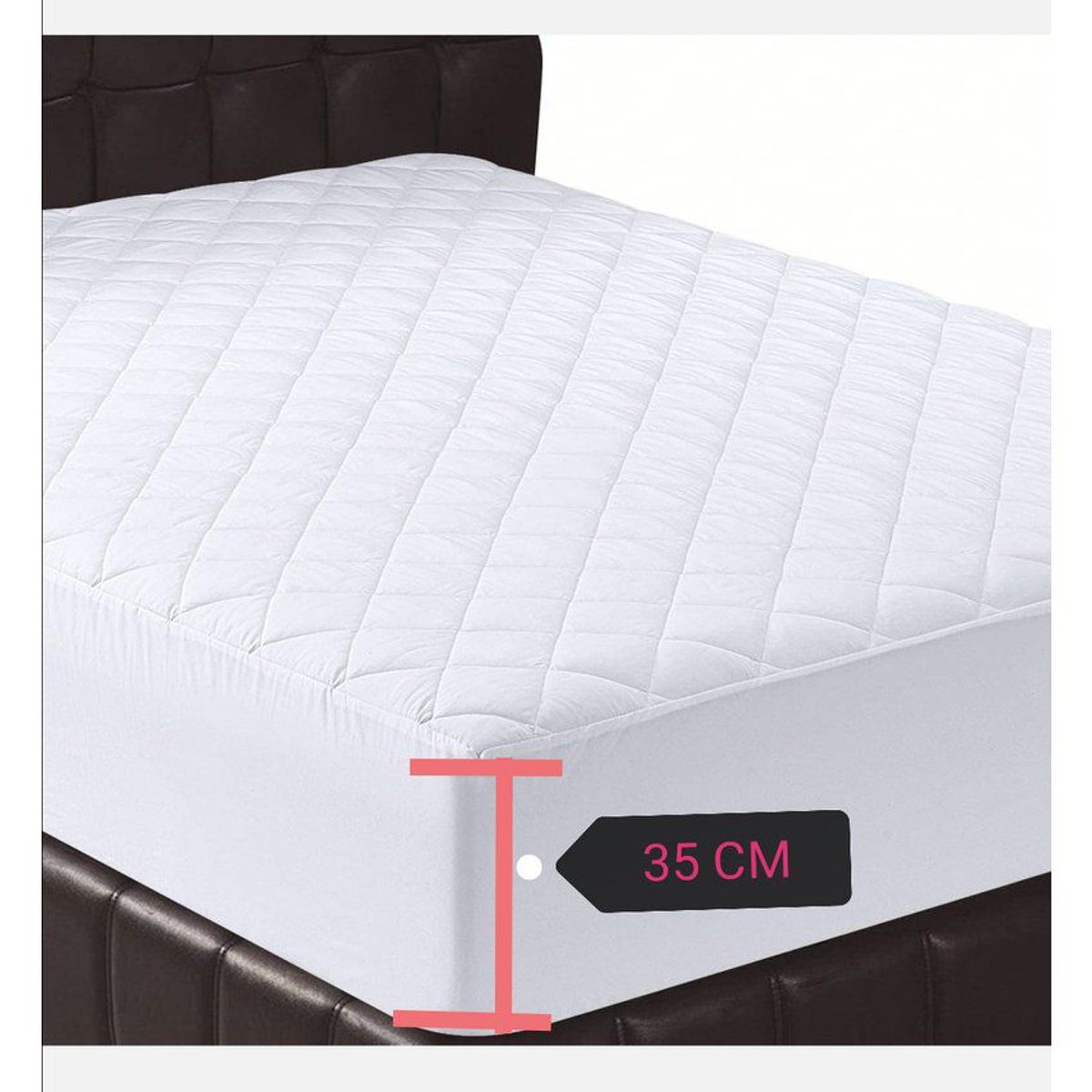 GENERICO - Protector Colchon Acolchado Semidoble 120x190