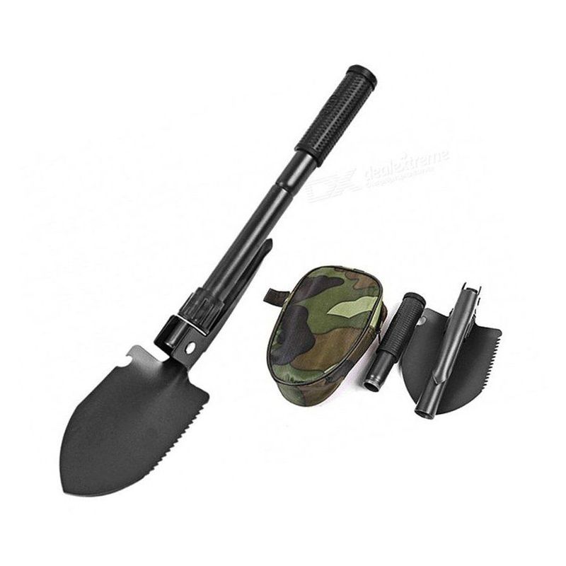 COMPRALOENCASA COM - Pala táctica plegable camping 3 en 1multiusos + estuche 268