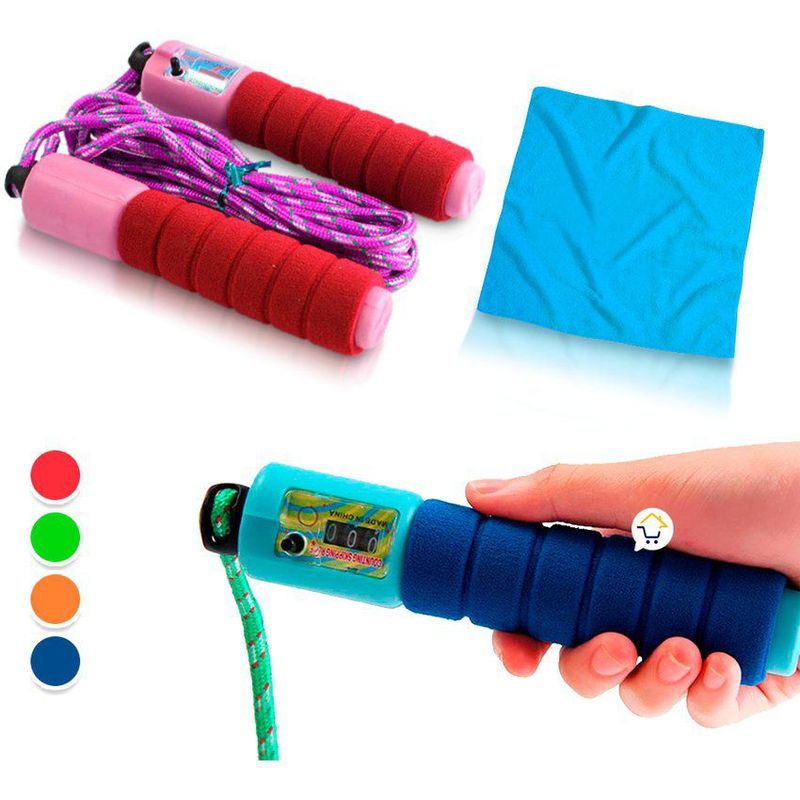COMPRALOENCASA COM - Combo Lazo Contador  Mini Toalla Deportes Entrenamiento