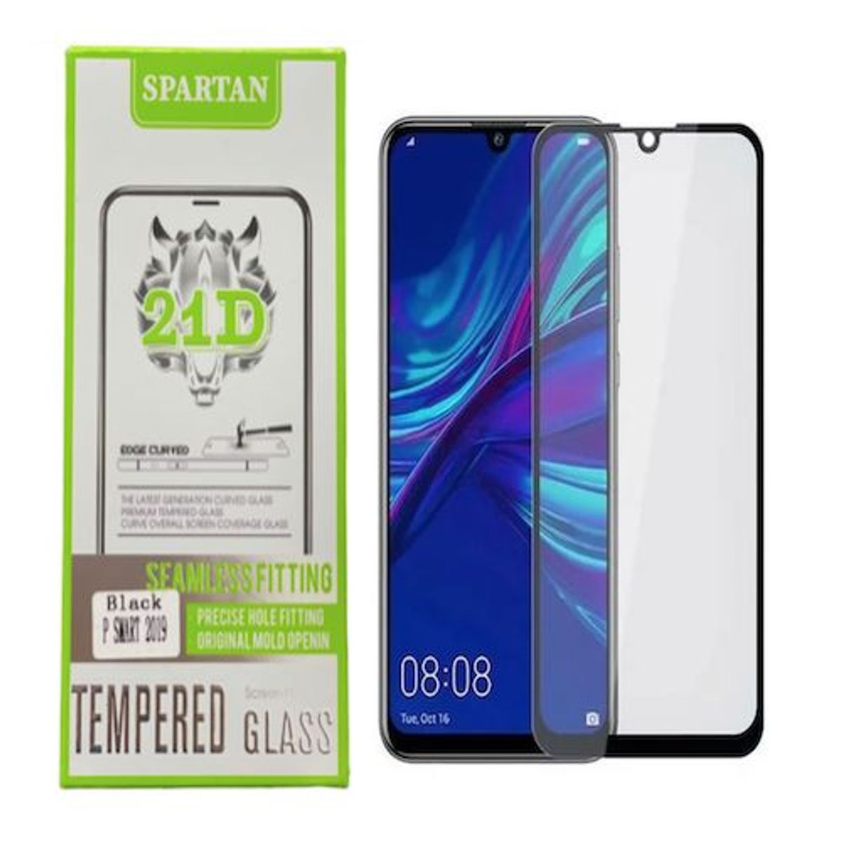 GENERICO - Vidrio Templado Para Celular Huawei P-Smart 2019 Black