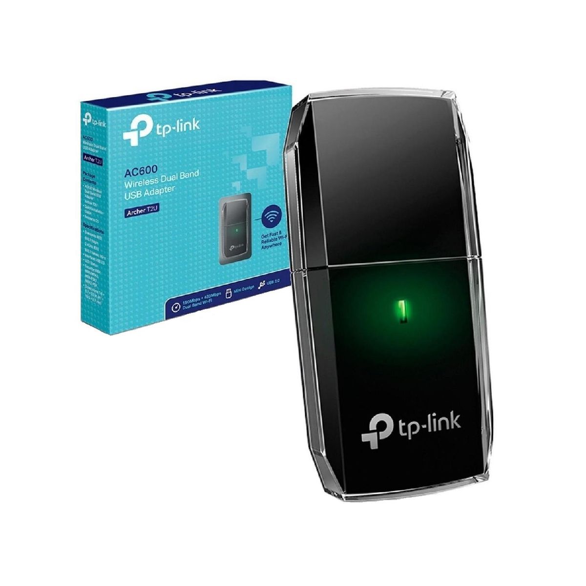 TP LINK - Adaptador de Red Inalambrico Usb TP-Link Archer T2U