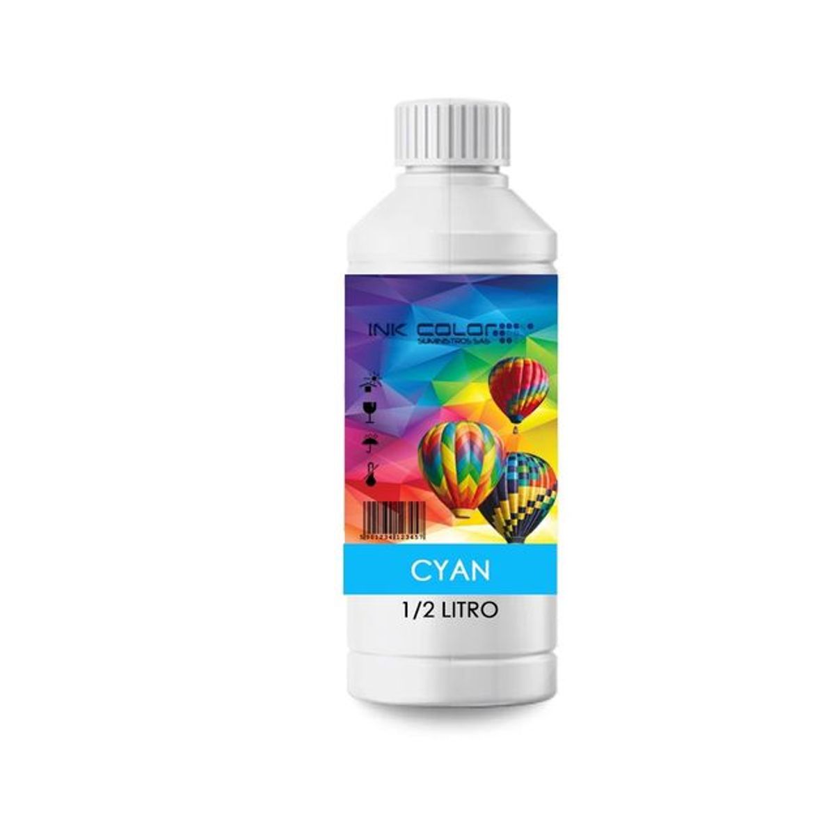 GENERICO - 4 Medios Litros Tinta Genérica Para Eps L300 L455 L555 L210