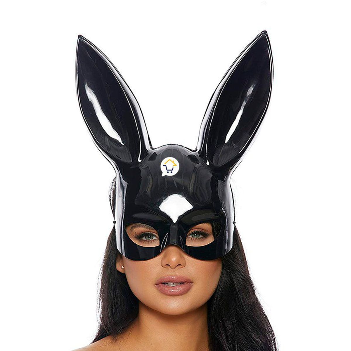 COMPRALOENCASA COM - Mascara conejo mujer sexy media cara halloween disfraz pg395