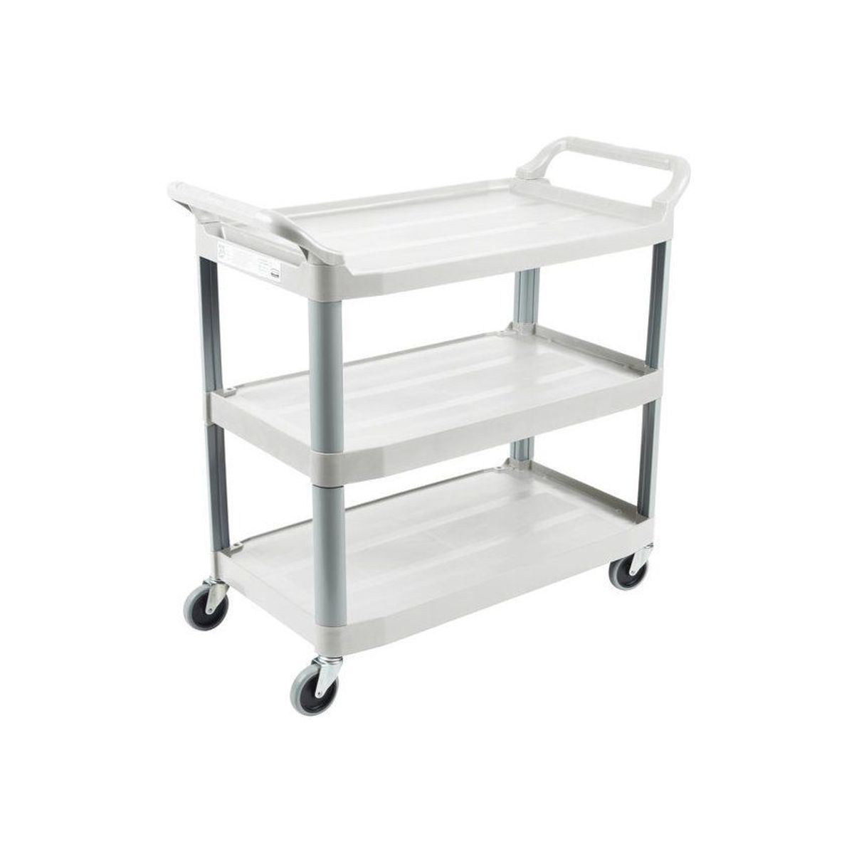 RUBBERMAID - Rubbermaid Carro De Servicio Abierto 3 Estantes Con Ruedas Blanco