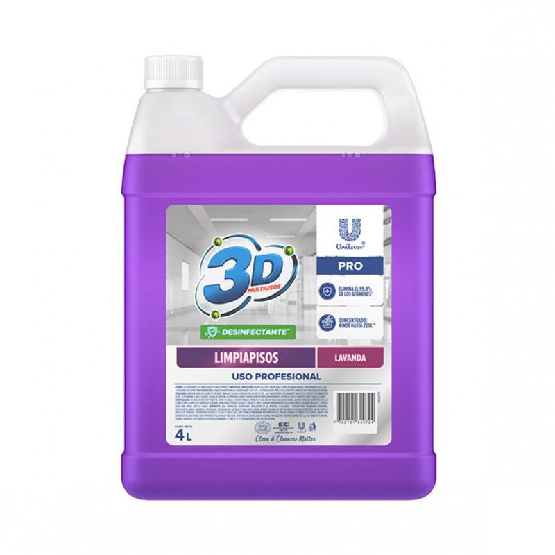 UNILEVER - Limpia Pisos Unilever Multiusos  Pro 3D X 4Lts