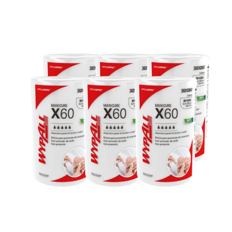WYPALL - Wypall Extra Seda Manicure Rollo Regular Paquete X6 Rollos