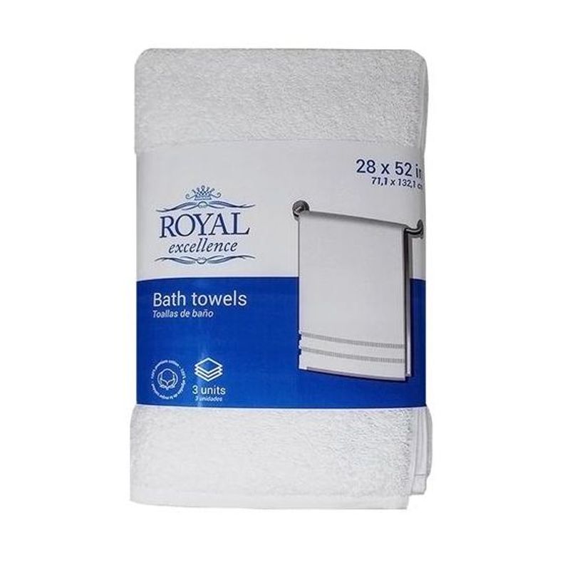 ROYAL - Toallas de Baño Royal Excellence X 3 Unidades 71 x 132 cm 458261