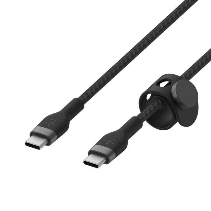 BELKIN - Cable Belkin Pro Flex USB-C a USB-C con correa 2 metros negro