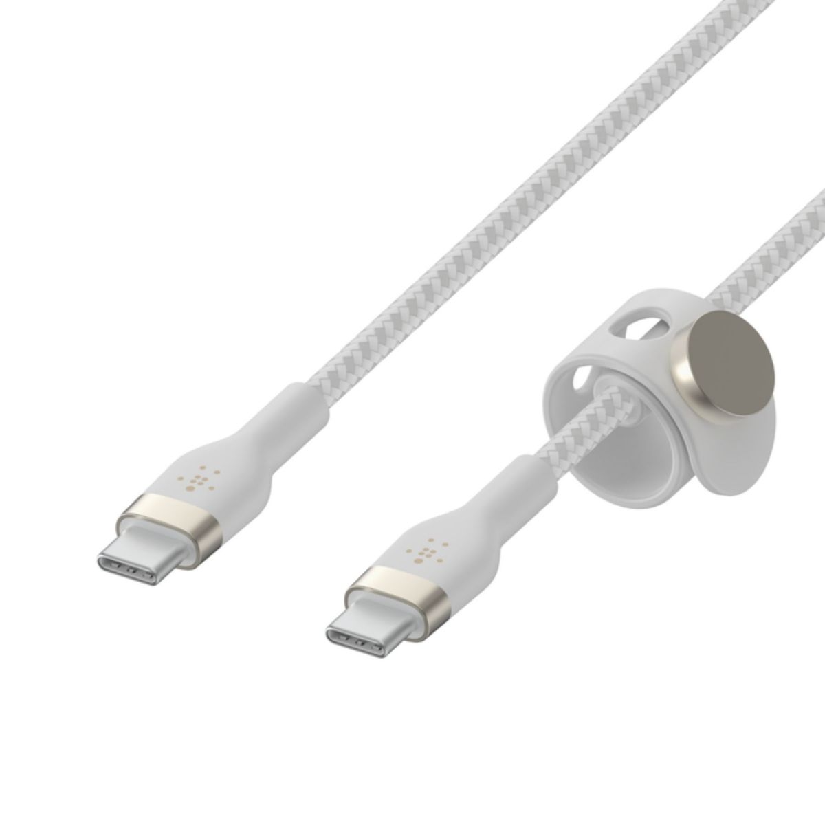 BELKIN - Cable Belkin Pro Flex USB-C a USB-C con correa 2 metros blanco