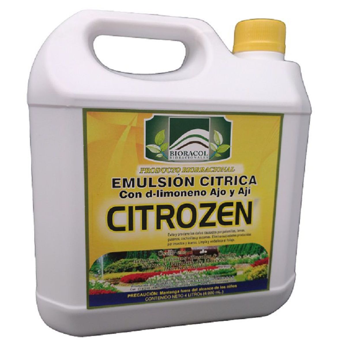 GENERICO - CITROZEN X 4 Litros - EMULSIÓN CÍTRICA CON AJO Y AJI - CONCENTRADO