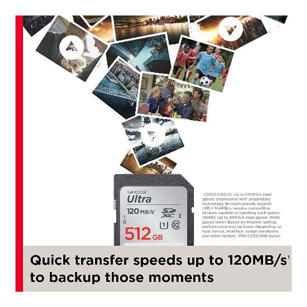 SANDISK - Memoria SanDisk Ultra SD 32Gb 120Mbps