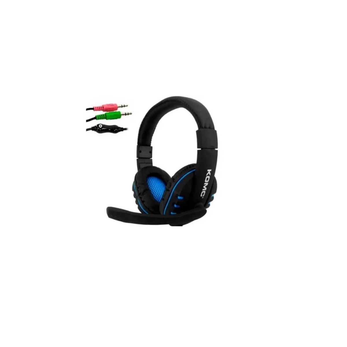 GENERICO - Diadema gamer  con micrófono komc k4 negro-azul