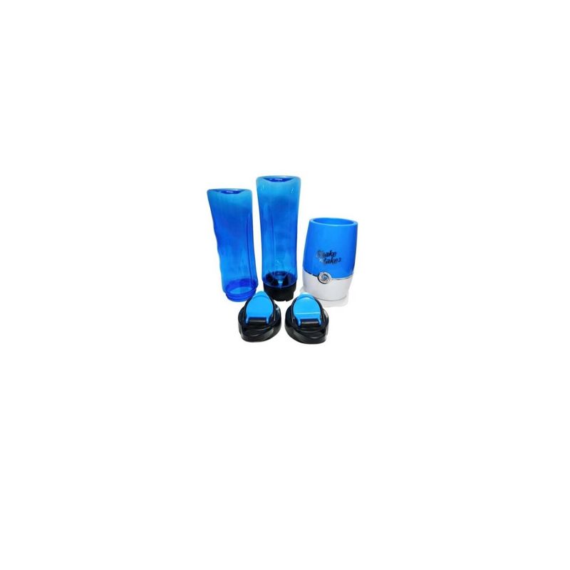 GENERICO - Licuadora portátil batidos doble vaso-azul