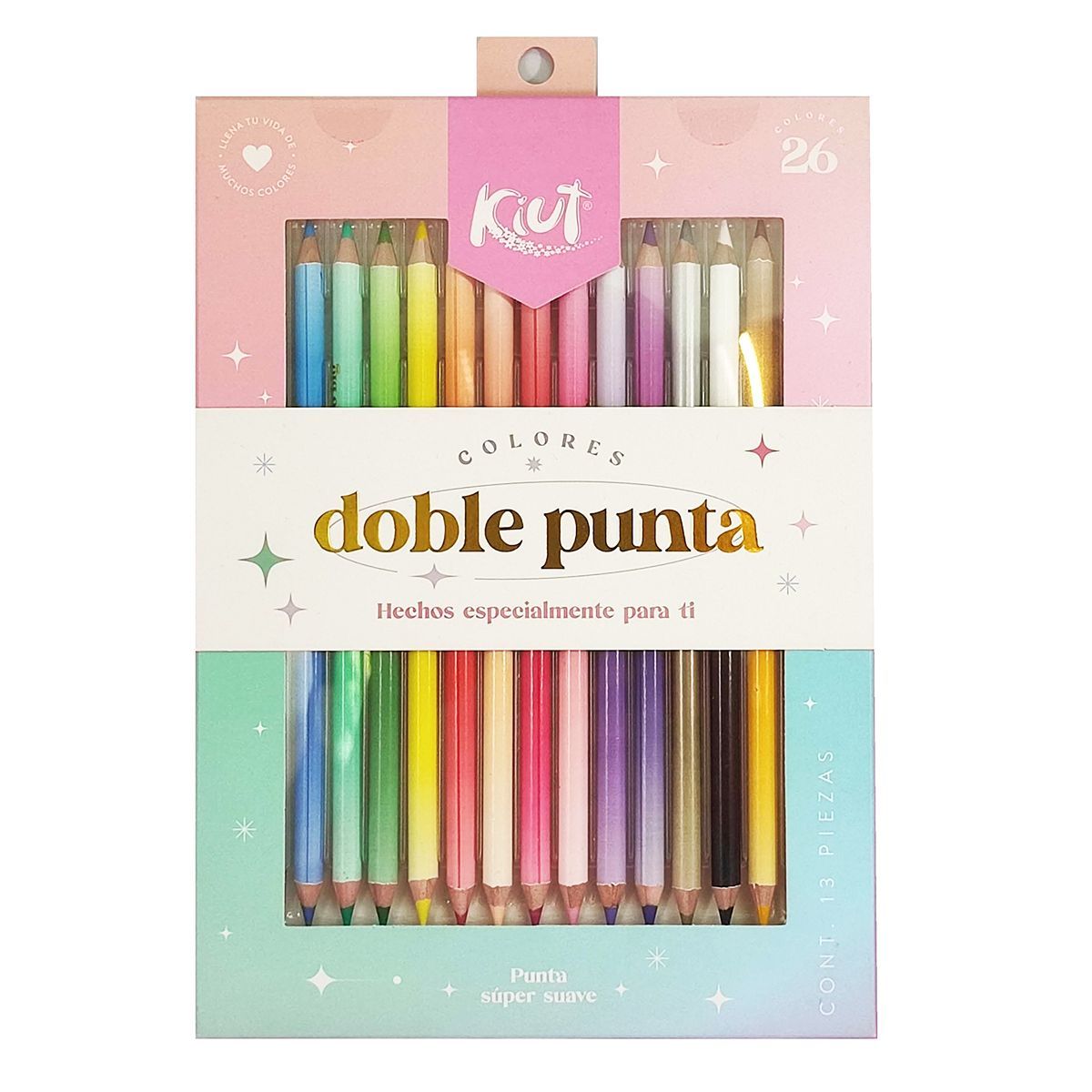 KIUT - Caja de Colores Kiut, Doble Punta X 13