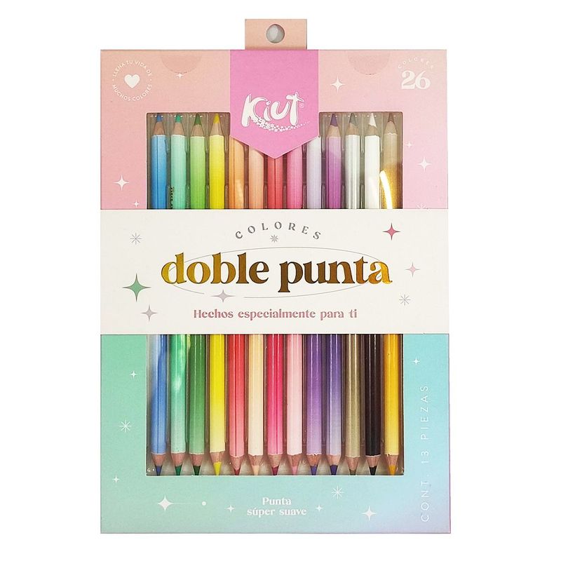 KIUT - Caja de Colores Kiut, Doble Punta X 13
