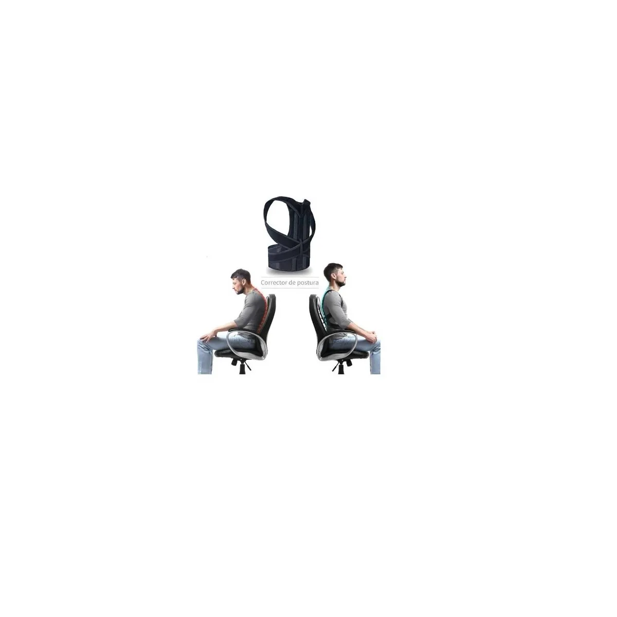 GENERICO - Corrector de postura para hombre y mujere talla xl