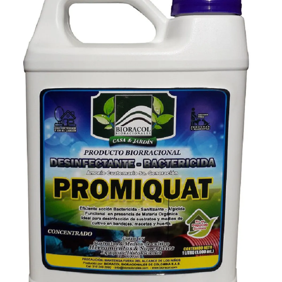 GENERICO - DESINFECTANTE AMONIO QUATERNARIO X 1 Litro CONCENTRADO  Casa y Jardín