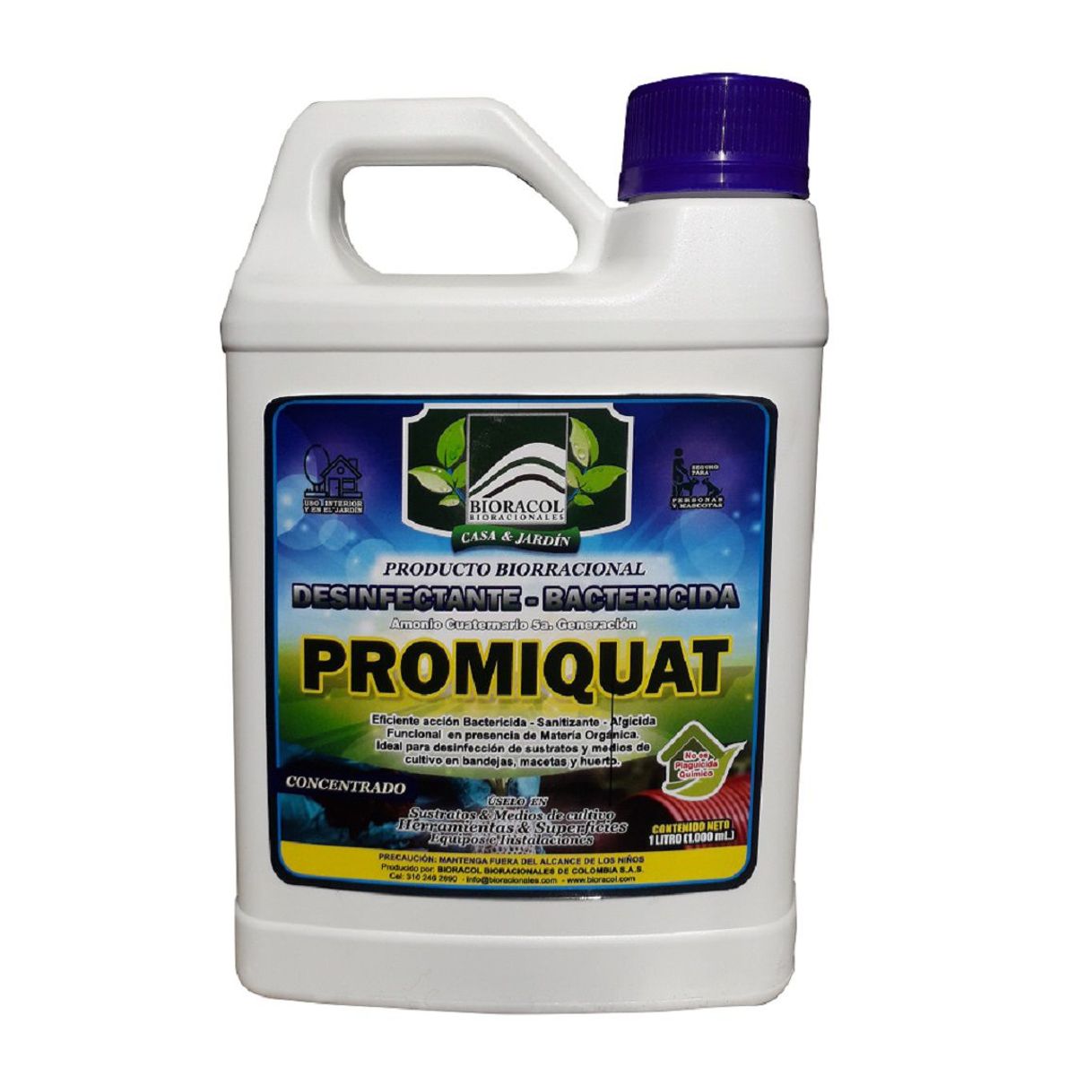 GENERICO - DESINFECTANTE AMONIO QUATERNARIO X 1 Litro CONCENTRADO  Casa y Jardín