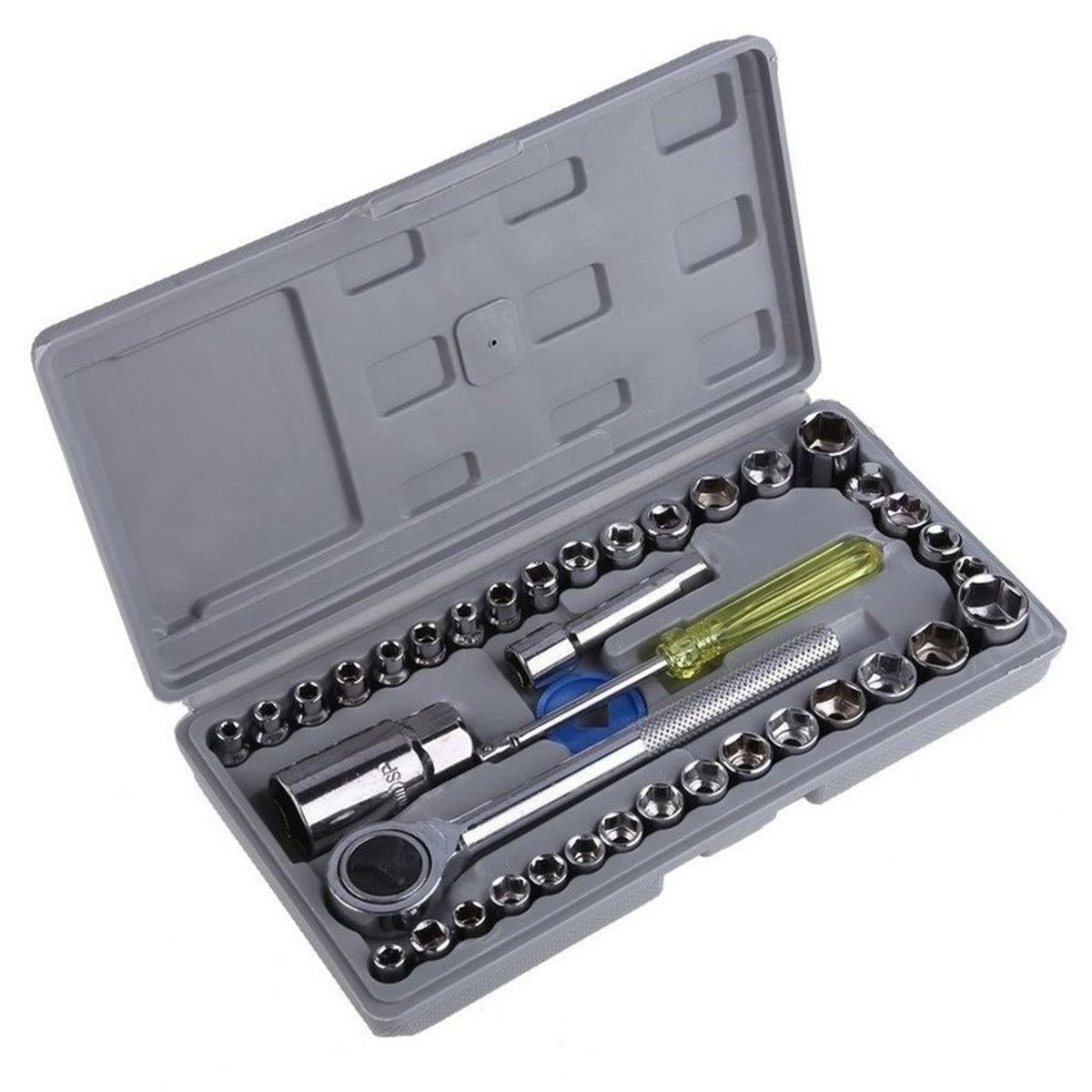 GENERICO - Juego Copas Ratchet 40 Piezas Mecanica