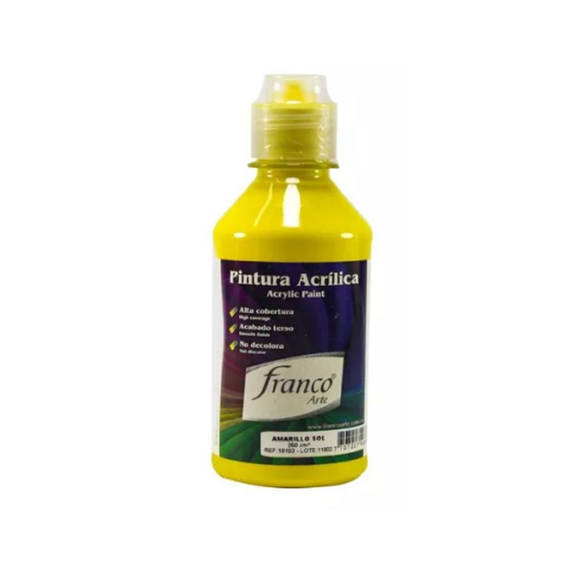 FRANCO ARTE - Pintura Al Frio Amarillo Sol 250 Ml Franco Arte