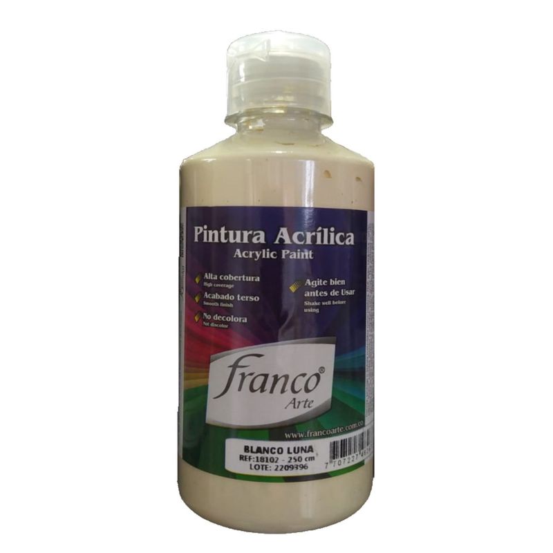 FRANCO ARTE - Pintura Al Frio Blanco Luna 250 Ml Franco Arte
