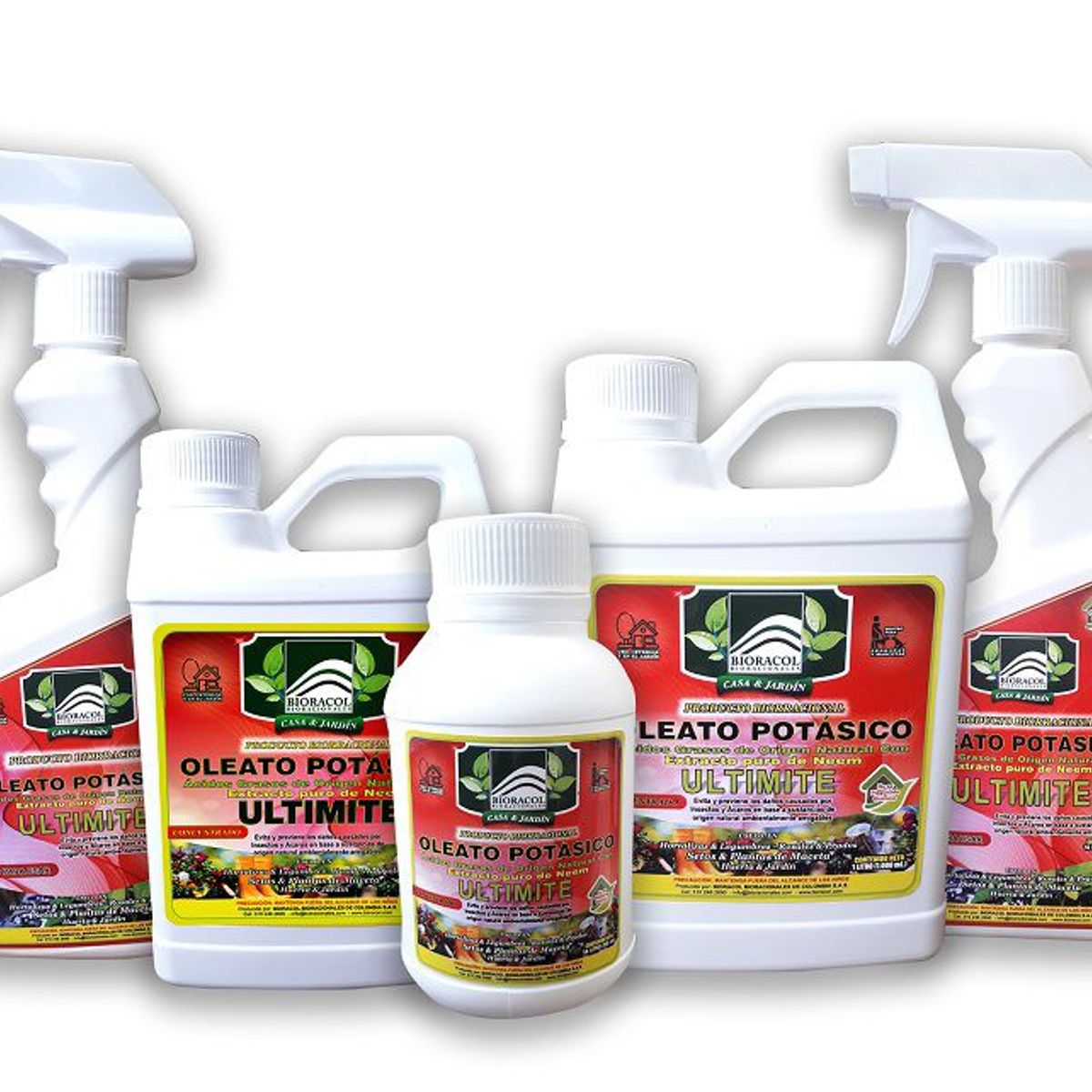 GENERICO - OLETATO POTASICO CON NEEM 16% X 500 mL - CONCENTRADO - Casa y Jardín