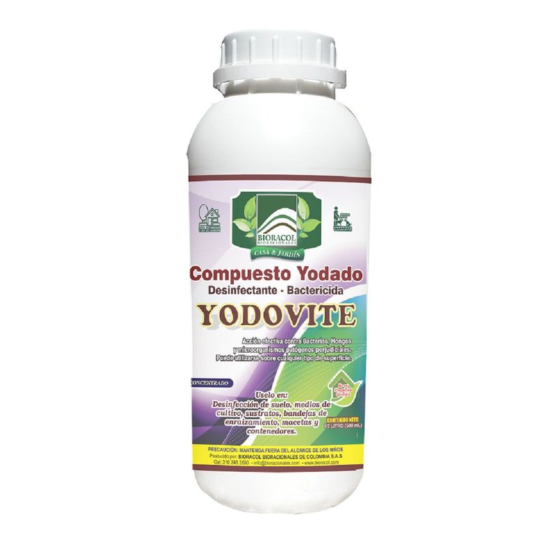 GENERICO - DESINFECTANTE YODOFORO X 500 mL - CONCENTRADO - Casa y Jardín