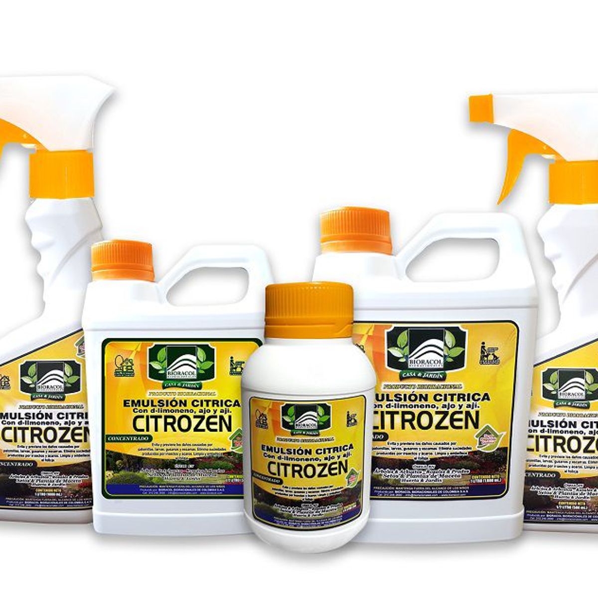 GENERICO - EMULSIÓN CÍTRICA X 500 mL - con AJO y AJÍ - LISTO PARA USAR