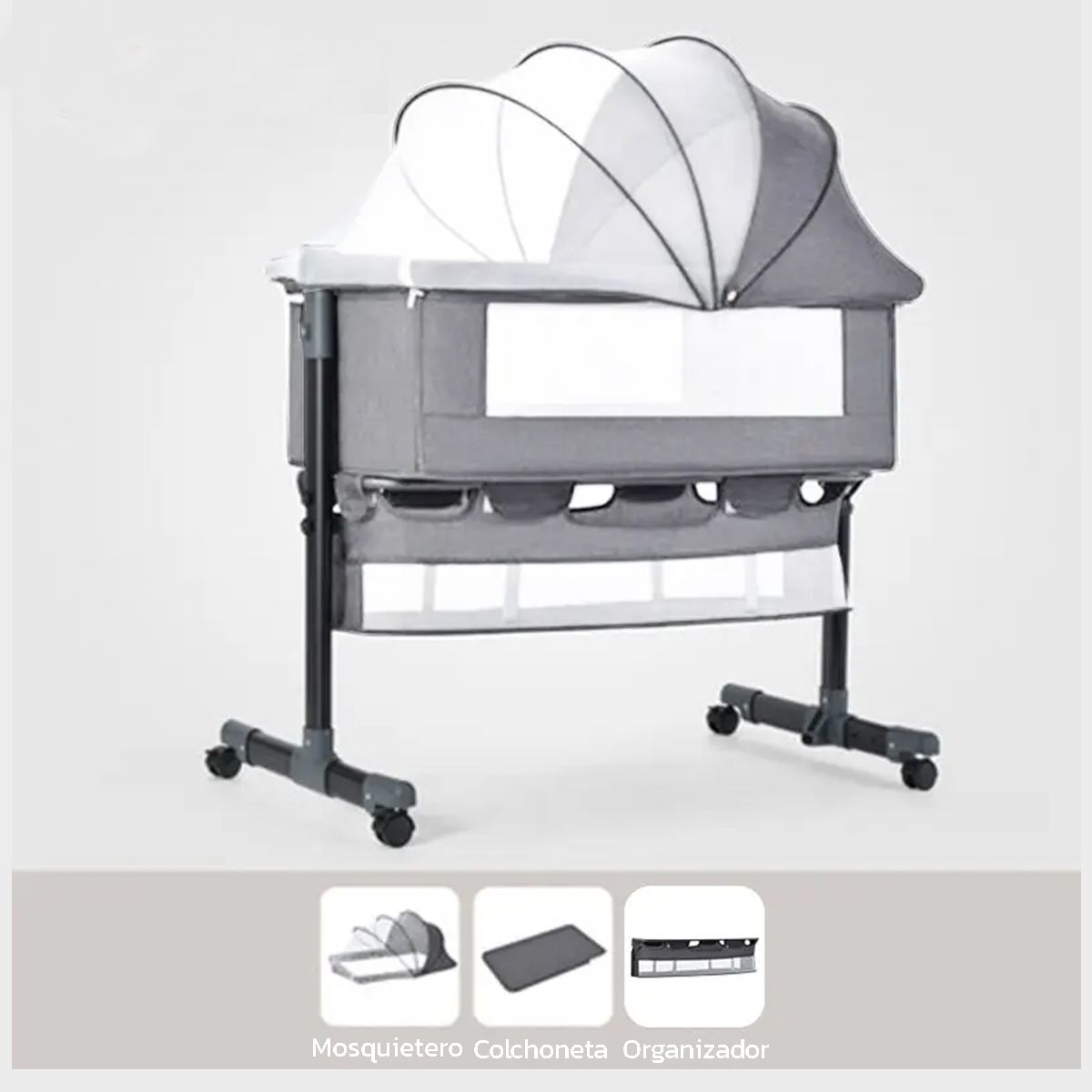 ENFANT'ASY - Cuna Colecho para Bebe con Mosquitero y Organizador--