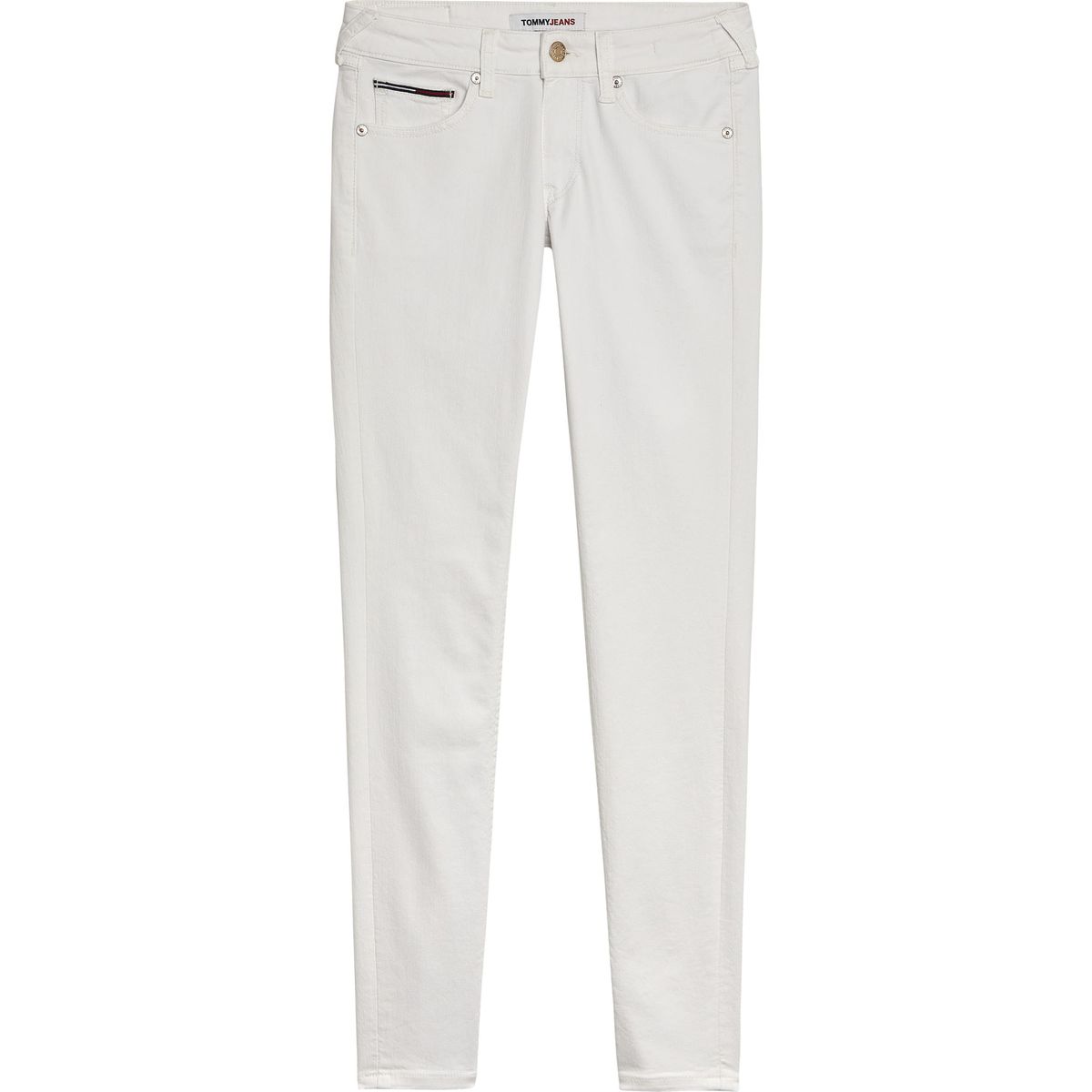 TOMMY HILFIGER - Vaqueros Sophie Ceñidos De Talle Bajo Blancos Mujer Blanco Tommy Jeans